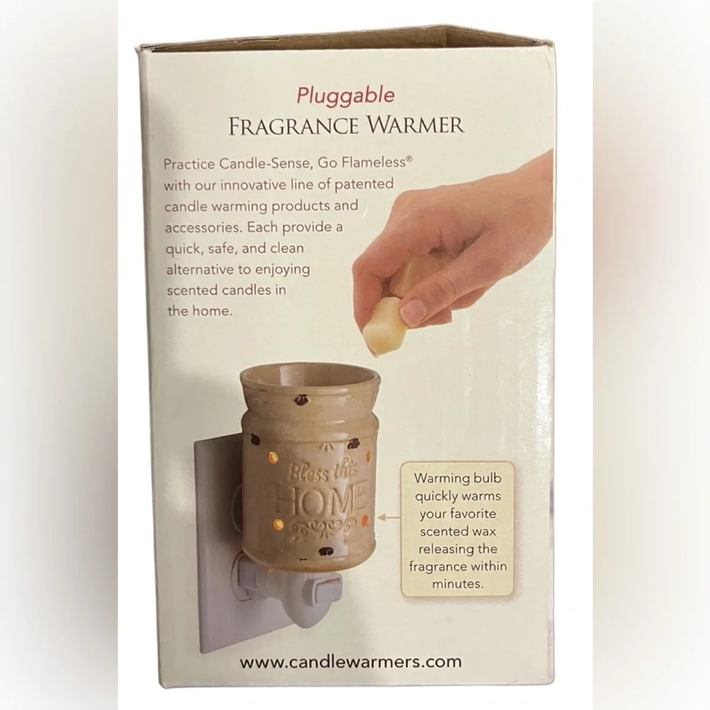 Candle Warmers Wall Plug-In - Wax Warmer - Bless This Home